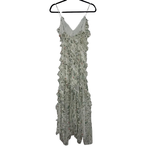 Alice + Olivia Sondra Lace Ruffle Maxi Dress Georgia Floral - Picture 7 of 10